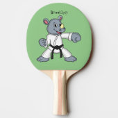 かわいい漫画rhinoカンフー漫画 卓球ラケット (裏面)