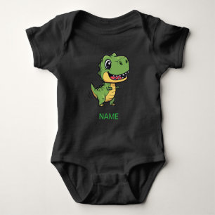 かわいい漫画Tレックス恐竜キッズTシャツ ベビーボディスーツ