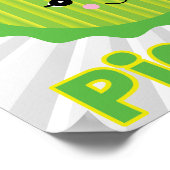 かわいい漬物スライス ポスター (角)