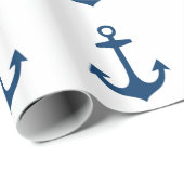 かわいい濃紺の航海のな刺激を受けた ラッピングペーパー (ロールコーナー)