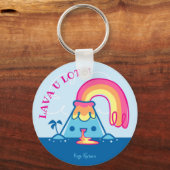 かわいい火山 キーホルダー (正面)