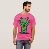 かわいい火星の幸せ Tシャツ (正面フル)