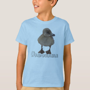 かわいい灰色のアヒルの写真パーソナライズされた Tシャツ