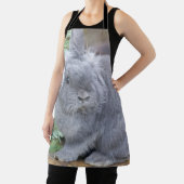 かわいい灰色のウサギ エプロン (インサイチュ)