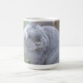 かわいい灰色のウサギ コーヒーマグカップ (中央)