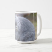 かわいい灰色のウサギ コーヒーマグカップ (正面右)