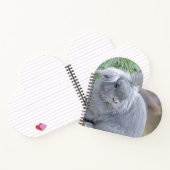 かわいい灰色のウサギ ノートブック (内部)