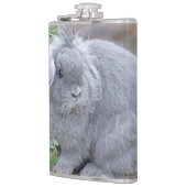 かわいい灰色のウサギ フラスク (左)