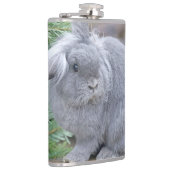 かわいい灰色のウサギ フラスク (右)