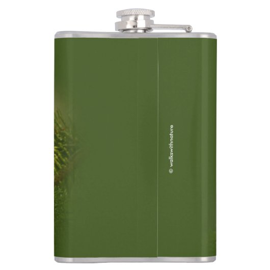 かわいい灰色のジェイのプロフィール/ウィスキージャック フラスク (裏面)