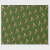 かわいい灰色のジェイのプロフィール/ウィスキージャック ラッピングペーパー (フラット)