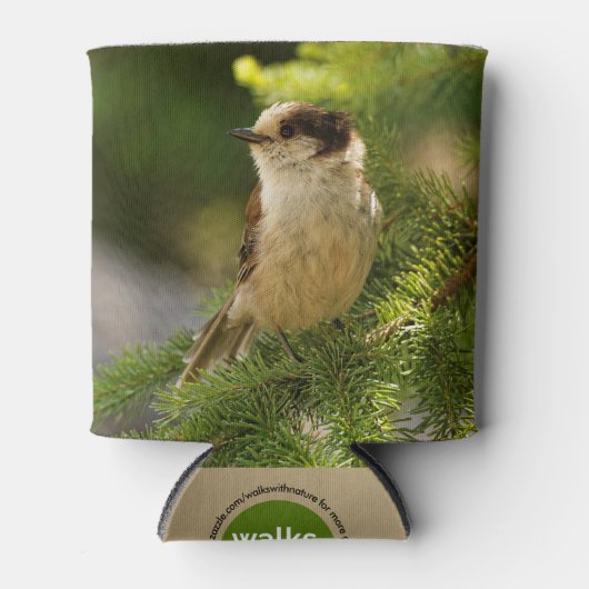 かわいい灰色のジェイのプロフィール/ウィスキージャック 缶クーラー (正面)