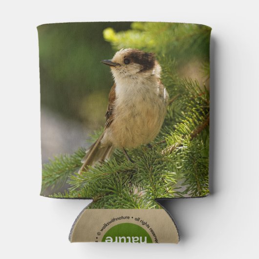 かわいい灰色のジェイのプロフィール/ウィスキージャック 缶クーラー (裏面)