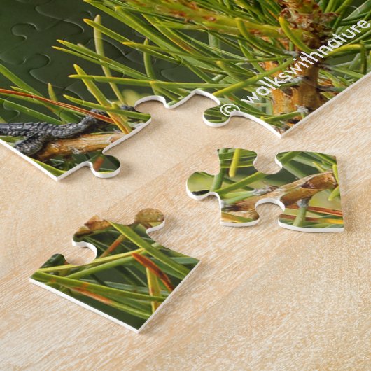 かわいい灰色のジェイ ジグソーパズル (側面)