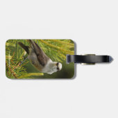 かわいい灰色のジェイ ラゲッジタグ (裏面横)