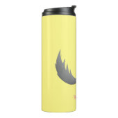 かわいい灰色のチンチラ漫画イラストレーション タンブラー (回転左)