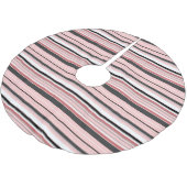 かわいい灰色のピンクストライプ色 ブラッシュドポリエステルツリースカート (アングル)