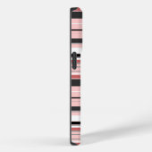 かわいい灰色のピンクストライプ色 Case-Mate iPhoneケース (裏面 / 右)