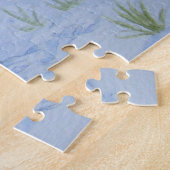 かわいい灰色のリス雪のシーン野生動物 ジグソーパズル (側面)