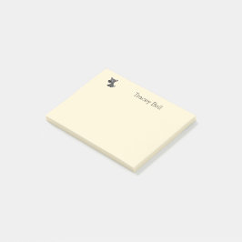 かわいい灰色の小さなロバのクリーム ポストイット
