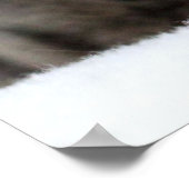 かわいい灰色の猫が眠る ポスター (角)