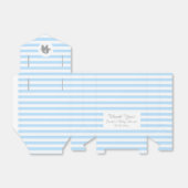 かわいい灰色の象の赤ちゃんシャワーパーティーのお願いボックス フェイバーボックス (折り畳みなし)