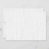 かわいい灰色の象ストライプの赤ちゃんシャワー 招待状 (裏面)