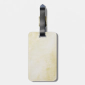 かわいい灰色猫およびドーナツ ラゲッジタグ (裏面縦)