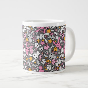 かわいい灰色 ジャンボコーヒーマグカップ