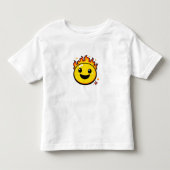 かわいい炎のスマイル子供用Tシャツ Y2K 幼児 トドラーTシャツ (正面)