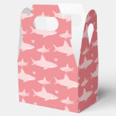 かわいい無地のサメ（ピンク） |赤ちゃんシャワー フェイバーボックス (オープン)