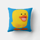 かわいい無邪気なマンガのアヒル クッション (裏面)