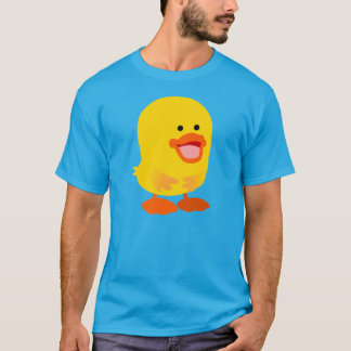 かわいい無邪気な漫画のアヒルTシャツ Tシャツ