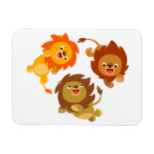 かわいい無重力漫画ライオンズフレキシブルマグネット マグネット (横)