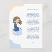 かわいい無量着想祈りの言葉 シーズンポストカード (正面)