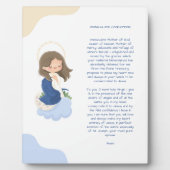 かわいい無量着想祈りの言葉 フォトプラーク (正面)