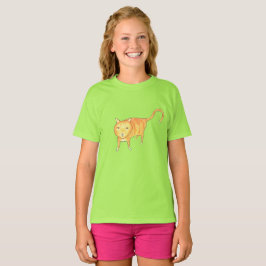 かわいい無関心オレンジ猫 Tシャツ