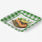 かわいい焼き魚のパーティー ペーパープレート (傾斜あり)