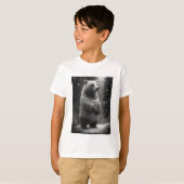 かわいい熊が心地よいセーターを着ている Tシャツ (正面フル)