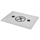 かわいい熊くま顔文字日本の文字アート カッティングボード (角)