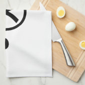 かわいい熊くま顔文字日本の文字アート キッチンタオル (四つ折り)