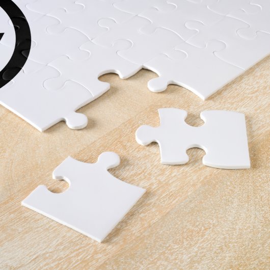 かわいい熊くま顔文字日本の文字アート ジグソーパズル (側面)