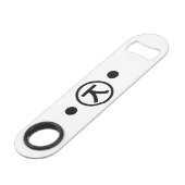 かわいい熊くま顔文字日本の文字アート スピード栓抜き (正面アングル)