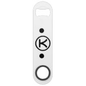 かわいい熊くま顔文字日本の文字アート スピード栓抜き (裏面)