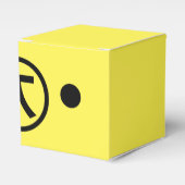 かわいい熊くま顔文字日本の文字アート フェイバーボックス (正面サイド)