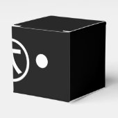 かわいい熊くま顔文字日本の文字アート フェイバーボックス (正面サイド)