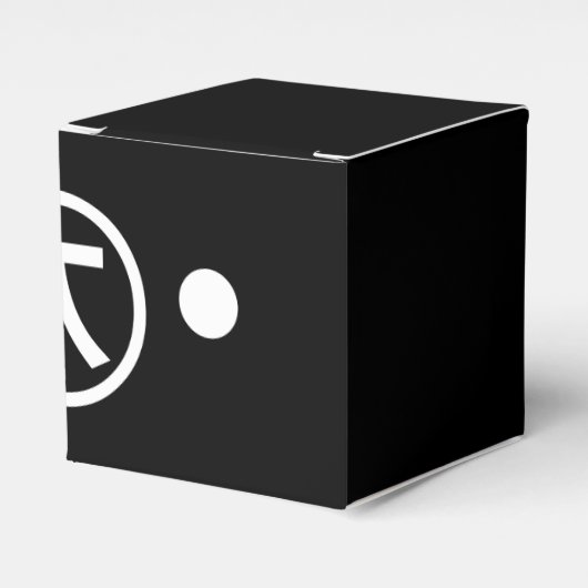 かわいい熊くま顔文字日本の文字アート フェイバーボックス (正面サイド)