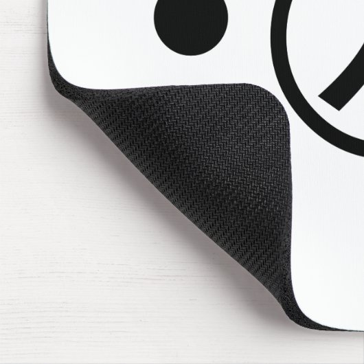 かわいい熊くま顔文字日本の文字アート マウスパッド (コーナー)