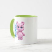 かわいい熊のペアの光沢マグカップ マグカップ (正面左)