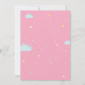 かわいい熊の子のベビーシャワーの招待 招待状 (裏面)